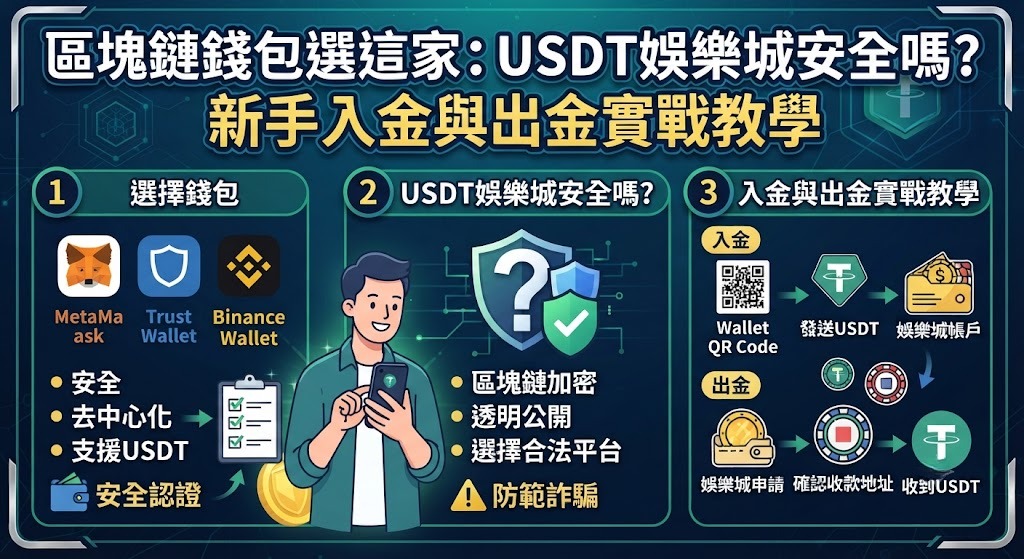 怕踩雷？3 分鐘掌握 USDT 安全出入金全攻略！